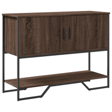 vidaXL barna tölgyszínű szerelt fa dohányzóasztal 100x35x74,5 cm bútor