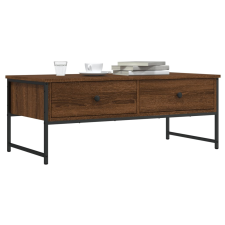 vidaXL barna tölgyszínű szerelt fa dohányzóasztal 101x49x39,5 cm bútor