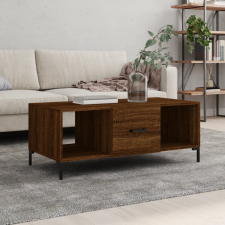 vidaXL barna tölgyszínű szerelt fa dohányzóasztal 102 x 50 x 40 cm bútor