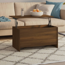 vidaXL barna tölgyszínű szerelt fa dohányzóasztal 102x55,5x52,5 cm bútor