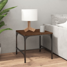 vidaXL barna tölgyszínű szerelt fa dohányzóasztal 50 x 50 x 35 cm bútor