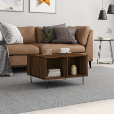 vidaXL barna tölgyszínű szerelt fa dohányzóasztal 60x50x36,5 cm bútor
