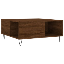 vidaXL barna tölgyszínű szerelt fa dohányzóasztal 80x80x36,5 cm (830787) bútor