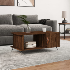 vidaXL barna tölgyszínű szerelt fa dohányzóasztal 90 x 50 x 40 cm bútor