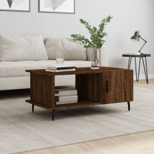 vidaXL barna tölgyszínű szerelt fa dohányzóasztal 90 x 50 x 40 cm bútor