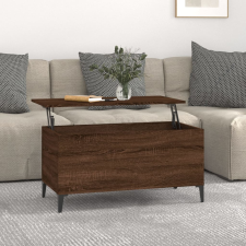 vidaXL barna tölgyszínű szerelt fa dohányzóasztal 90x44,5x45 cm bútor