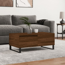 vidaXL barna tölgyszínű szerelt fa dohányzóasztal 90x50x36,5 cm bútor