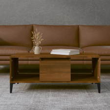 vidaXL barna tölgyszínű szerelt fa dohányzóasztal 90x50x36,5 cm bútor