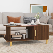 vidaXL barna tölgyszínű szerelt fa dohányzóasztal 90x50x40 cm bútor