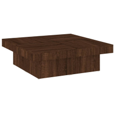 vidaXL barna tölgyszínű szerelt fa dohányzóasztal 90x90x28 cm (826637) bútor