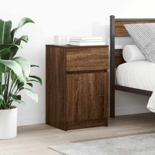 vidaXL barna tölgyszínű szerelt fa éjjeliszekrény 39x35x65 m bútor