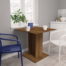 vidaXL barna tölgyszínű szerelt fa étkezőasztal 80 x 80 x 75 cm bútor