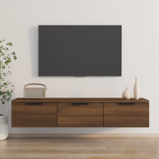 vidaXL barna tölgyszínű szerelt fa faliszekrény 102 x 30 x 20 cm bútor