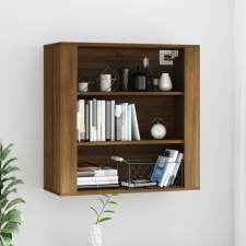 vidaXL Barna tölgyszínű szerelt fa faliszekrény 80x33x80cm bútor