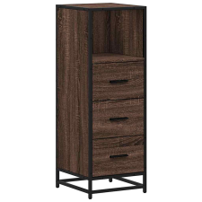 vidaXL barna tölgyszínű szerelt fa fürdőszobaszekrény 35x37,5x100 cm (849253) fürdőszoba bútor