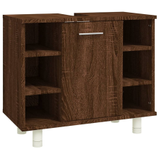 vidaXL barna tölgyszínű szerelt fa fürdőszobaszekrény 60x32x53,5 cm (826374) fürdőszoba bútor