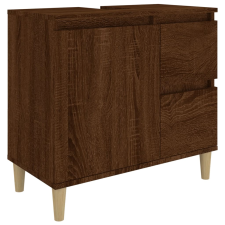 vidaXL barna tölgyszínű szerelt fa fürdőszobaszekrény 65x33x60 cm (819827) fürdőszoba bútor