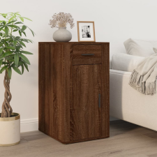 vidaXL barna tölgyszínű szerelt fa íróasztal szekrény 40x49x75 cm íróasztal