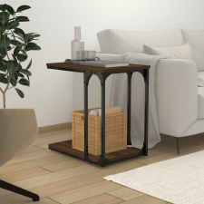 vidaXL barna tölgyszínű szerelt fa kisszekrény 50 x 35 x 52 cm bútor