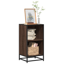 vidaXL barna tölgyszínű szerelt fa könyvszekrény 40x35x76 cm bútor