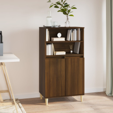 vidaXL barna tölgyszínű szerelt fa magasszekrény 60 x 36 x 110 cm bútor
