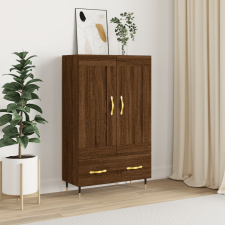vidaXL barna tölgyszínű szerelt fa magasszekrény 69,5 x 31 x 115 cm bútor