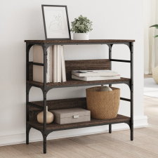 vidaXL barna tölgyszínű szerelt fa tálalóasztal 75x32x75 cm bútor