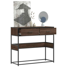 vidaXL barna tölgyszínű szerelt fa tálalóasztal 90x35x80 cm bútor
