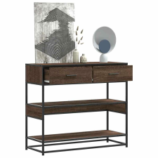 vidaXL barna tölgyszínű szerelt fa tálalóasztal 90x35x80 cm bútor
