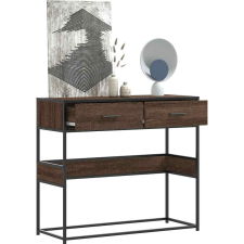 vidaXL barna tölgyszínű szerelt fa tálalóasztal 90x35x80 cm (849178) bútor