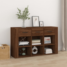vidaXL barna tölgyszínű szerelt fa tálalószekrény 100x30x59,5 cm bútor