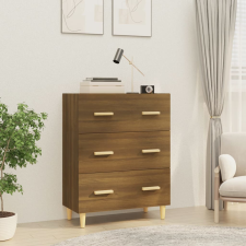 vidaXL barna tölgyszínű szerelt fa tálalószekrény 70x34x90 cm bútor