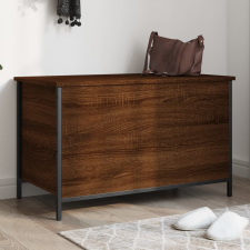 vidaXL barna tölgyszínű szerelt fa tárolópad 80 x 42,5 x 50 cm bútor