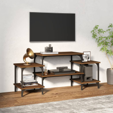 vidaXL barna tölgyszínű szerelt fa TV-szekrény 117 x 35 x 52 cm bútor