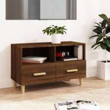 vidaXL barna tölgyszínű szerelt fa TV-szekrény 80 x 36 x 50 cm bútor