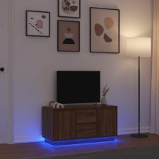 vidaXL barna tölgyszínű TV-szekrény LED-lámpákkal 100x41x50 cm bútor