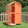 vidaXL Barna tömör fenyőfa madárház 97 x 81 x 152 cm (172258)