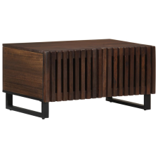 vidaXL barna tömör mangófa dohányzóasztal 80 x 51 x 40 cm bútor