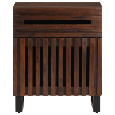 vidaXL barna tömör mangófa éjjeliszekrény 50 x 34 x 60 cm (377478) bútor