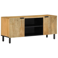 vidaXL barna tömör mangófa TV-szekrény 105 x 33 x 46 cm bútor