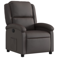 vidaXL barna valódi bőr dönthető fotel (371790) bútor