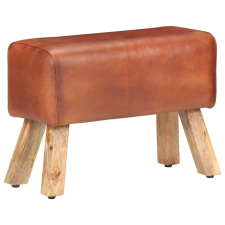 vidaXL barna valódi bőr pad 58 cm bútor