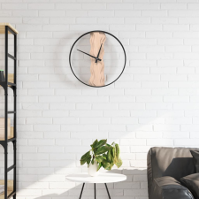 vidaXL barna vas és tölgyfa falióra Ø35 cm falióra