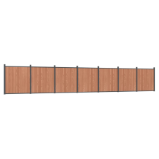 vidaXL barna WPC kerítéspanel 1218 x 186 cm (3282804) kerti bútor