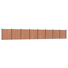 vidaXL barna WPC kerítéspanel 1391 x 186 cm (3282805) kerti bútor
