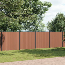 vidaXL barna WPC kerítéspanel 1564 x 186 cm építőanyag