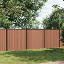 vidaXL barna WPC kerítéspanel 526 x 186 cm építőanyag