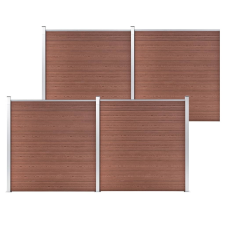 vidaXL barna WPC kerítéspanel 699 x 186 cm kerti dekoráció