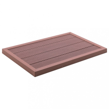 vidaXL Barna WPC padlóelem szolárzuhanyhoz 101 x 63 x 5,5 cm medence kiegészítő