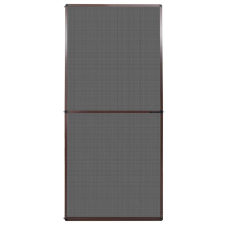 vidaXL barna zsanéros ajtó szúnyogháló 100 x 215 cm (141564) nyílászáró